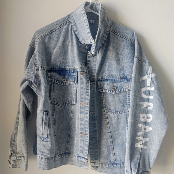 NWOT Oversized Tupac Denim Jean Jacket - Picture 4 of 4